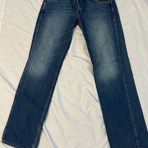 Wrangler Men's Dark Blue “Crank” Bootcut Jeans Size 33/34